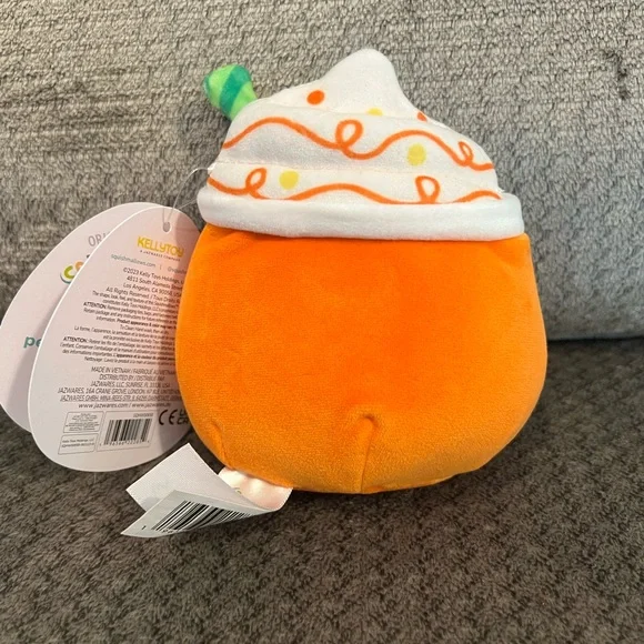 Squishmallow Lester the Pumpkin Spice Latte - Picture 3 of 4